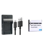 Genérico - Kit Cargador Bc-Csk + Batería Np-Bk1 Sony Alternativa