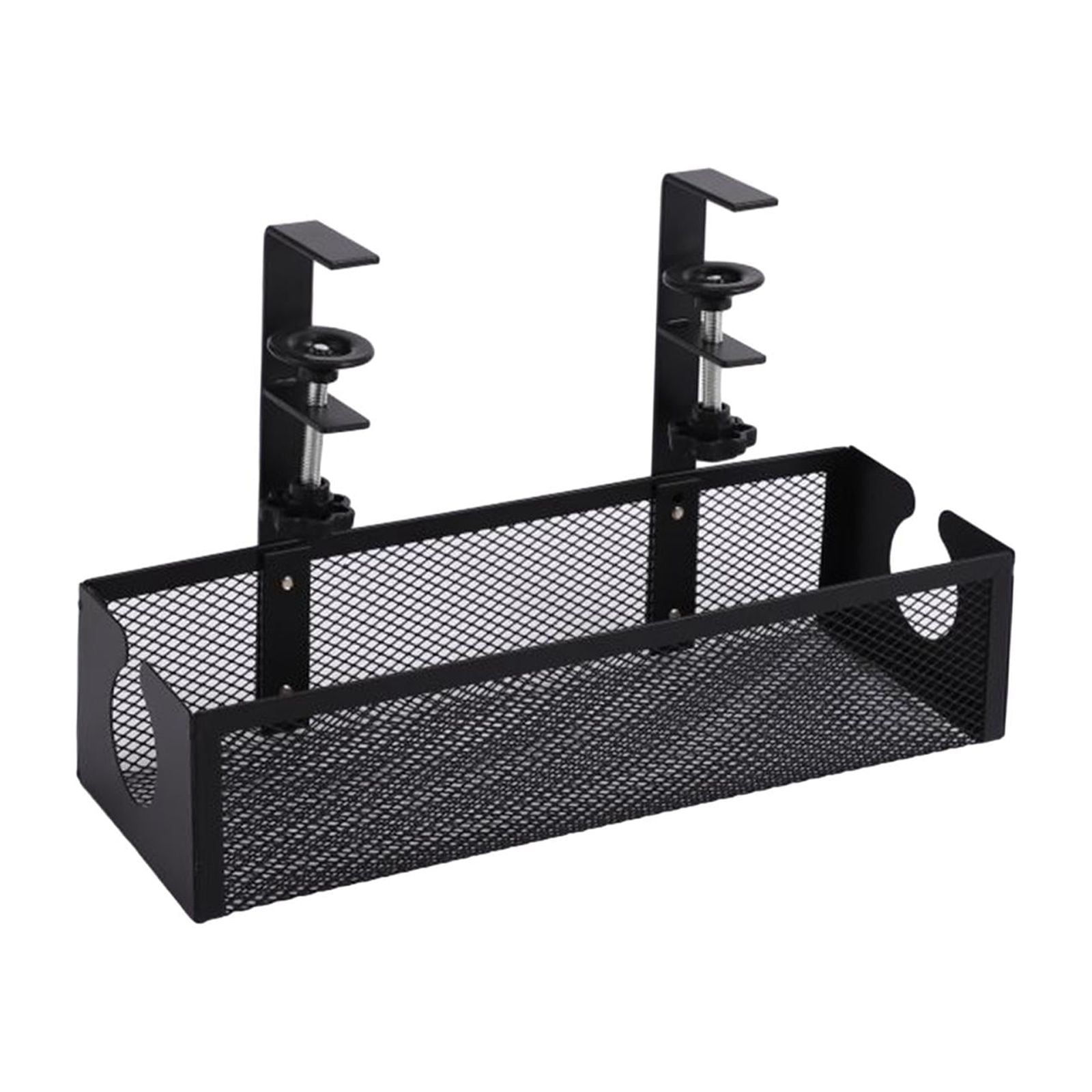 Magideal - Organizador De Cables Debajo Del Escritorio, Bandeja Para Cables, Caja Sin Taladro, Multifuncional Con Orificios Laterales Para El Hogar Y La Oficina,