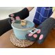 thumbnail image 5 of Guantes de horno Cricket & Junebug negro y rosa con patas de gato, 5 of 6