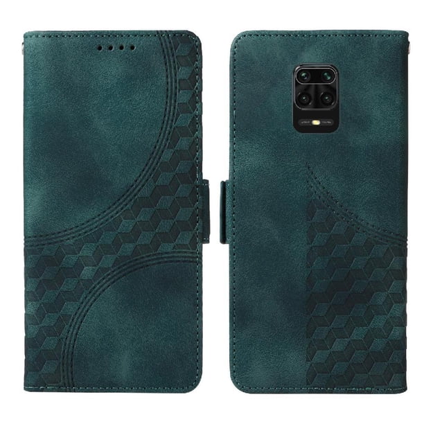 Carcasa FOXDOCK Xiaomi Redmi Note 9 Pro 4G de cuero PU, diseño acolchado clásico, protección contra caídas y rayones