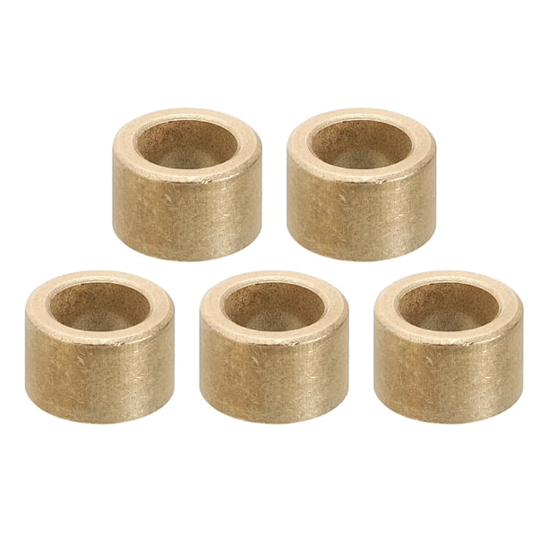 Espaciadores de latón M8, 5 piezas de espaciador de metal de latón 8mm ID x 12mm OD x 8mm L para tornillo de 5/16 pulgadas o M8