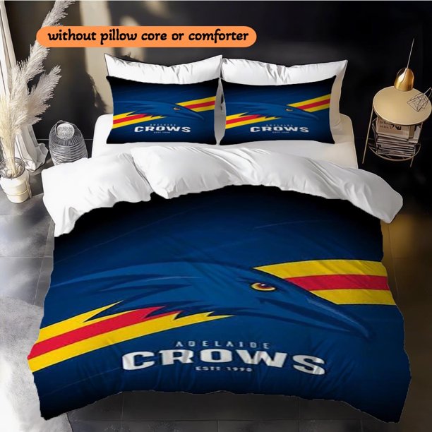 3pcs Adelaide Crows Printed Duvet Cover Set Suitable for Year-round Use
