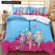 thumbnail image 1 of x1799 Bed SheetsGirl Duvet Cover Set Pink Fashion Girl Sister Flowers Bedding Set Kids Girls Theme Size Polyester Qulit Cover 3-Piece Bedding Set (1 Duvet Cover + 2 Pillow Shams) nj1799, 1 of 5
