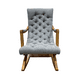 thumbnail image 2 of Silla Mecedora Capitone Gris Lino, 2 of 3