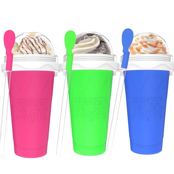 Pack de 3 Vasos Portátiles para Granizado Fopudy – DIY Bebidas Congeladas
