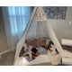 thumbnail image 5 of Carpa tipo tipi Betterhood de 7 pies, grande, para adultos y niños, blanca, 5 of 7