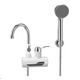 thumbnail image 1 of Llave Grifo Agua Ducha Caliente Electrica Lavaplatos Baños Acabado Aceros Inoxidables Color Plateado Entrada Lateral, 1 of 2