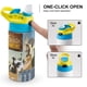 thumbnail image 4 of Open Season: Amigos salvajes Botella de Agua con Tapa Pop Top de Un Toque, Acero Inoxidable, a Prueba de Fugas, para Deportes, Botella Infantil azul 12 oz, 4 of 6