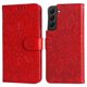 thumbnail image 4 of Funda tipo cartera FOXDOCK para Samsung Galaxy S22 Plus , diseño girasol en relieve, cuero PU, cierre magnético, soporte y tarjetero, 4 of 5