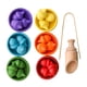 thumbnail image 4 of Bolas de arcoíris en tazas, juguete Montessori, juego clasificador de madera, juego de clasificación de colores, clasificación y conteo de colores par, 4 of 5