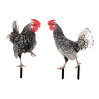 Ioensy - 2 Letreros Acrílicos Para Jardín Con Estaca De Pollo, Novedad, Para Camino Al Aire Libre Y Patio