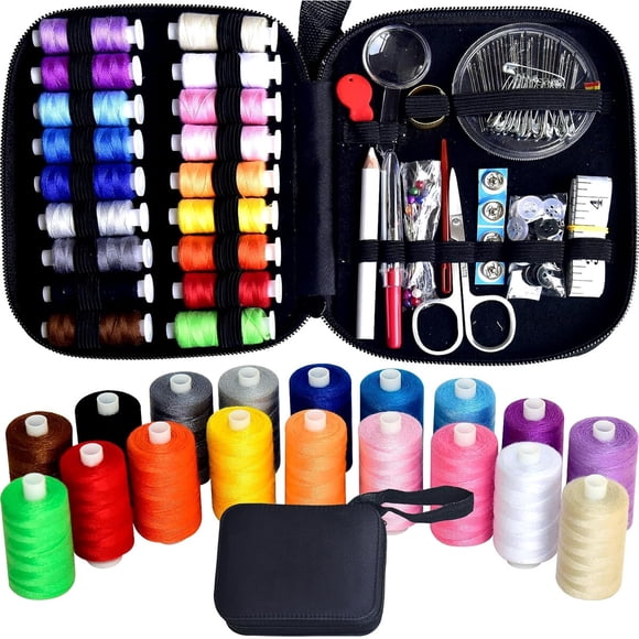 Kit de Costura Portátil LE PAON 18 Colores 100 yd