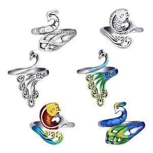 Magideal - Juego De 6 Anillos De Ganchillo, Anillos De Tensión De Metal Diy, Anillos De Bucle De Tejido De Ganchillo Más Rápido, Anillos De Hilo Para Acción De