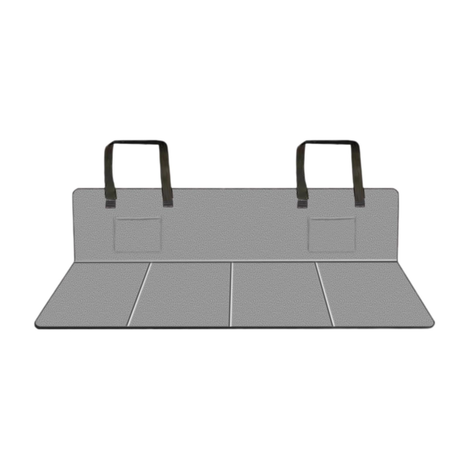 Magideal - Placa De Extensión Del Colchón Del Asiento Trasero Del Automóvil Portable Cómodo Con La Bolsa De Almacenamiento Para El Accesorio Plegable De Cuero Pu