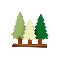 Magideal - Bonita Decoración De Mesa De Árbol De Pino, Suministros De Adorno De Estatua, Escultura Con Soporte, Accesorios Para Fotos Para Decoración De Navidad,
