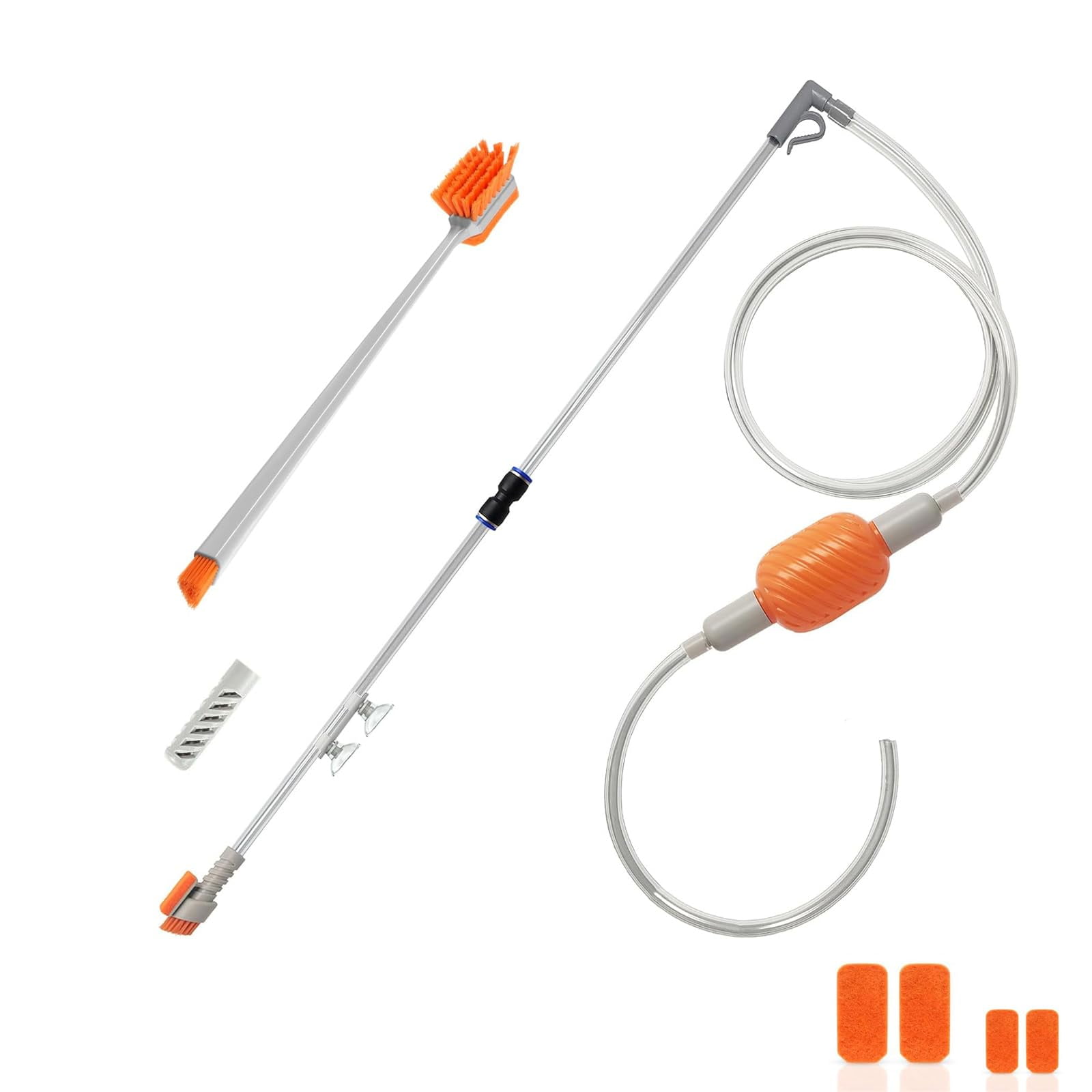 Kit Cambiador De Agua Al Vacío Con Sifón Para Acuarios Carefree Fish, De 3 A 10 Galones