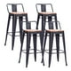 thumbnail image 1 of Pack 4 Taburetes Tolix Asiento De Madera 64cm - Negro, 1 of 3