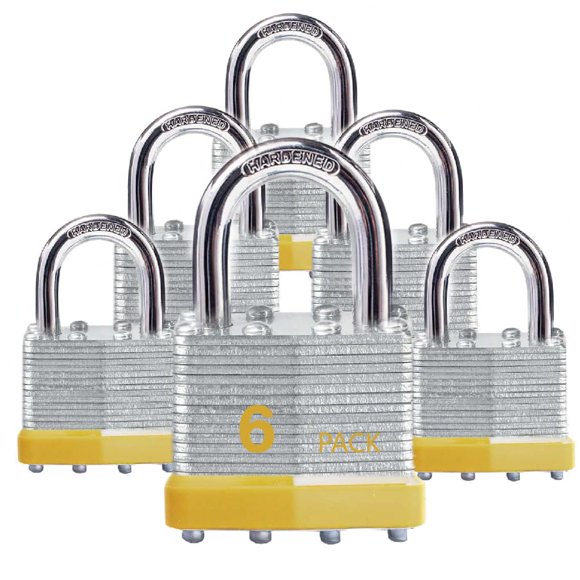 Candados XanHen de 40 mm con llave idéntica – Pack de 6