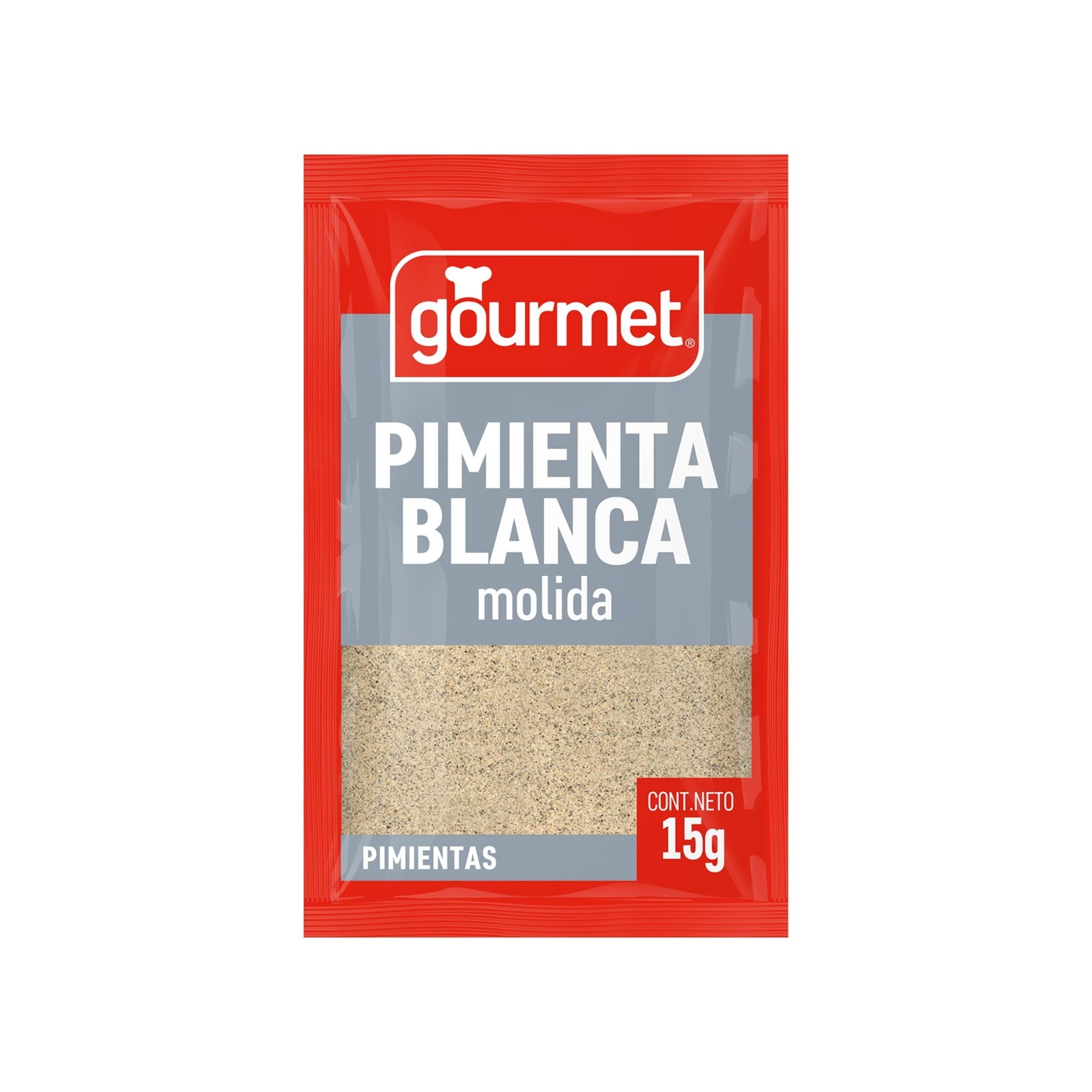 Pimienta Blanca Molida Bolsa 15 g Gourmet
