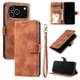 thumbnail image 1 of Funda Cartera para iPhone 17 Pro Tapa con Ranuras, Soporte y Correa Marrón, 1 of 5