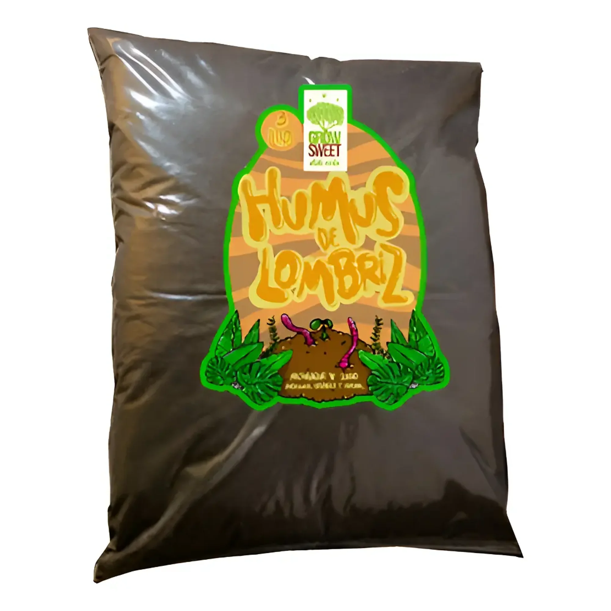 Grow Sweet - Humus De Lombriz Natural 3l Fertilizante Orgánico Para Plantas
