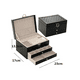 thumbnail image 2 of Caja De Joyería De Cuero - Organizador Joyas verde oscuro De 3 Capas, 2 of 8