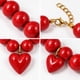 thumbnail image 3 of Collar Chicle Chunky De Cuentas Grandes Corazón Unisex rojo 22, 3 of 3