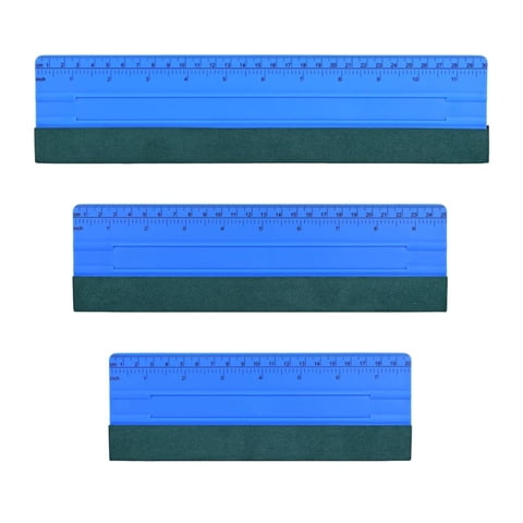 Ioensy - 3 Espátulas De Fieltro Para Vinilo De Coche, Para Instalación De Tinte De Ventana, Color Azul