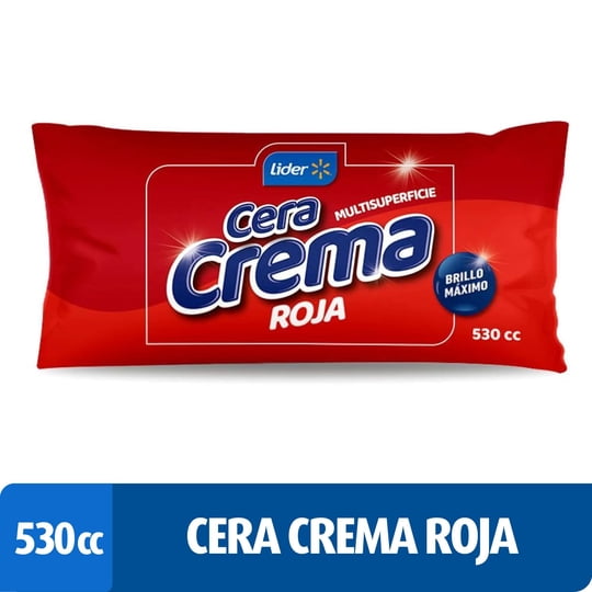 Cera Crema Roja Bolsa 530 ml Lider