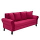 thumbnail image 2 of Sofa Lua 3c Felpa 20 Burdeo, 2 of 4