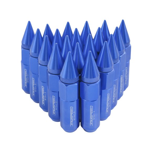 Tuercas JDMSPEED M12x1.5 60 mm Azul 20 piezas con punta