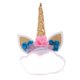 thumbnail image 1 of Unicornio Cuerno Oído Flor Diadema Cosplay Hairband Para Ni?os Fiesta De Oro, 1 of 5
