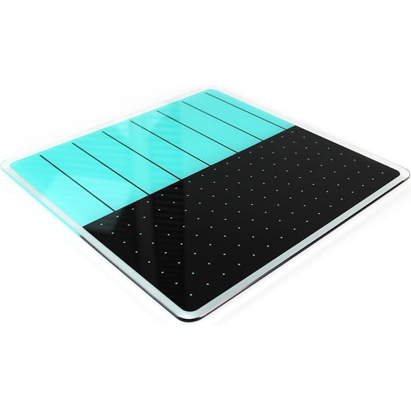 Pizarrón de borrado en seco Floortex Viztex Glacier Teal y negro 14 x 14 cm