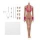 thumbnail image 1 of 1 6 Cuerpo De Pecho Grande Sin Costura Figura Muñeca Caucho Bronceado Piel Juguete De Capa, 1 of 4