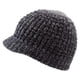 thumbnail image 2 of Gorro de lana de invierno con visera y calavera para hombre y mujer, 2 of 2