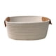 thumbnail image 1 of Cesta De Almacenamiento Tejida De Algodón Cesta De Picnic Liviana Para Frutas Aperitivos Jardín Blanco S, 1 of 5