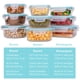 thumbnail image 2 of Recipientes De Vidrio Para Almacenamiento De Alimentos Juego De 18 Piezas Con Tapas, 2 of 7