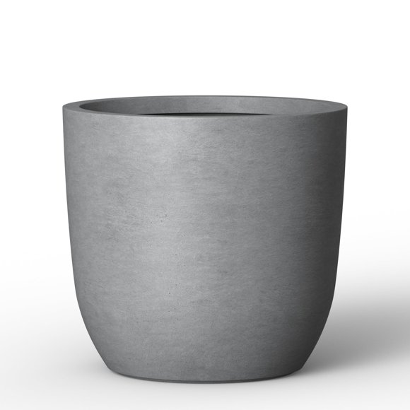 Maceta Kante Redonda de Concreto Grande 34 cm para Exterior e Interior