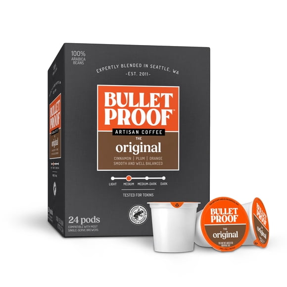Cápsulas de café Bulletproof Original Medium Toast, 24 unidades