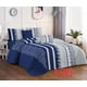 thumbnail image 1 of Cubrecama Quilt Verano 2 Plazas - Gris Azul Diseño Hindú 136, 1 of 2