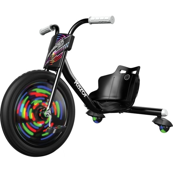 Triciclo Razor RipRider 360 Lightshow LED Negro