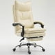 thumbnail image 1 of silla ejecutiva hisis beige con apoya pies, 1 of 6