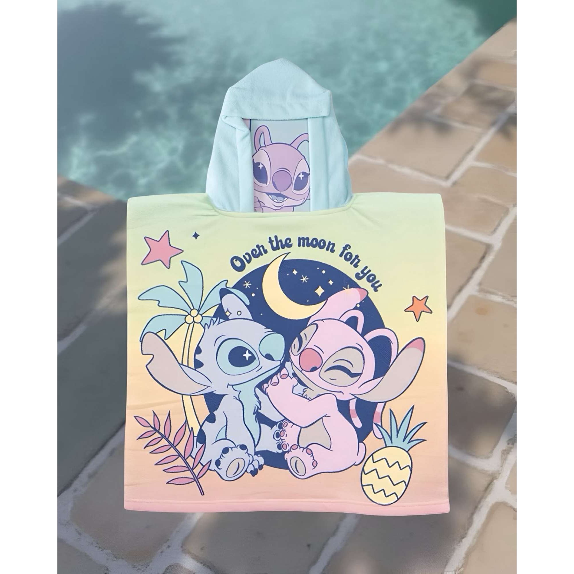 Mashini - Toalla Capucha Playa O Piscina Niño Niña Stich