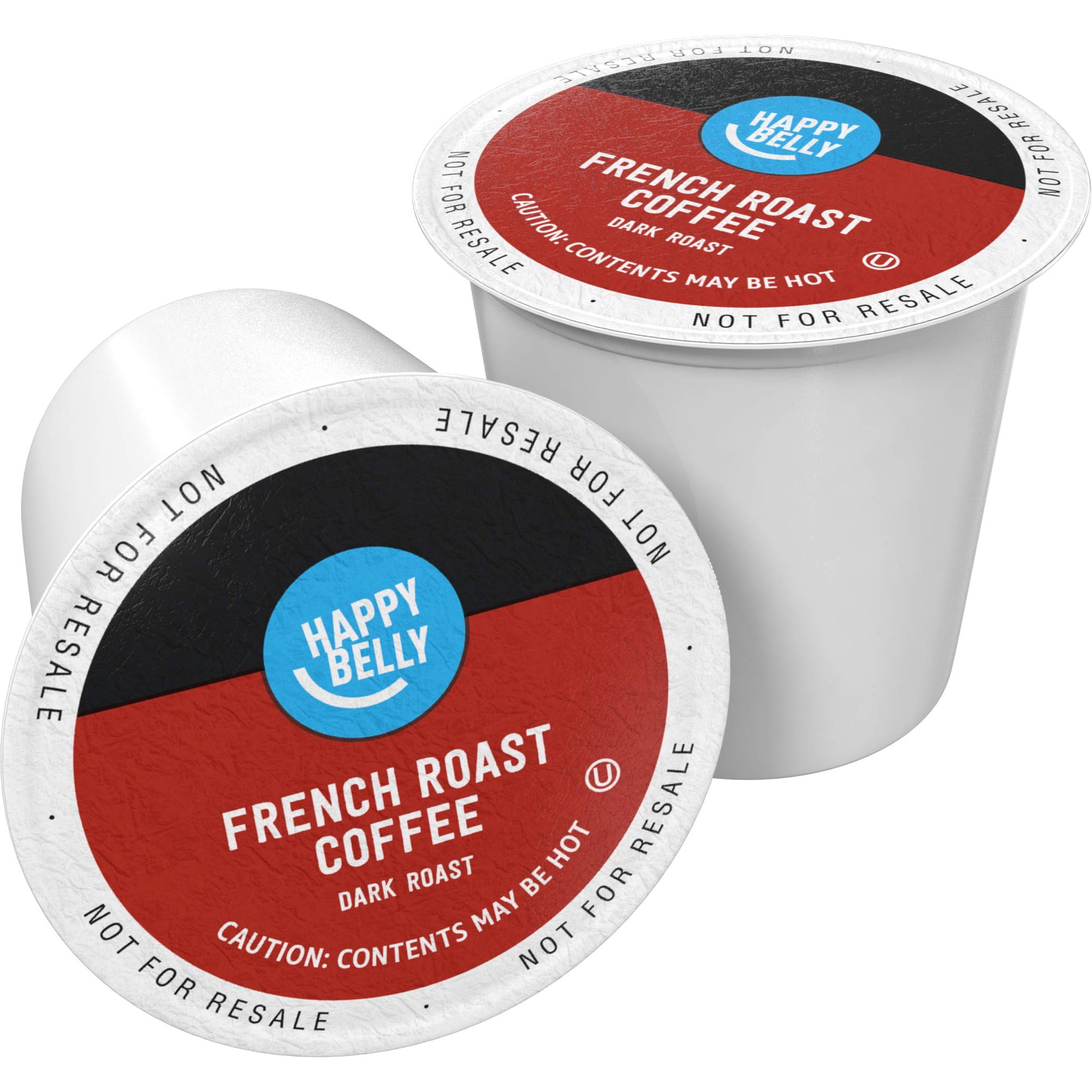 Cápsulas De Café Happy Belly French Roast Oscuro, 24 Unidades