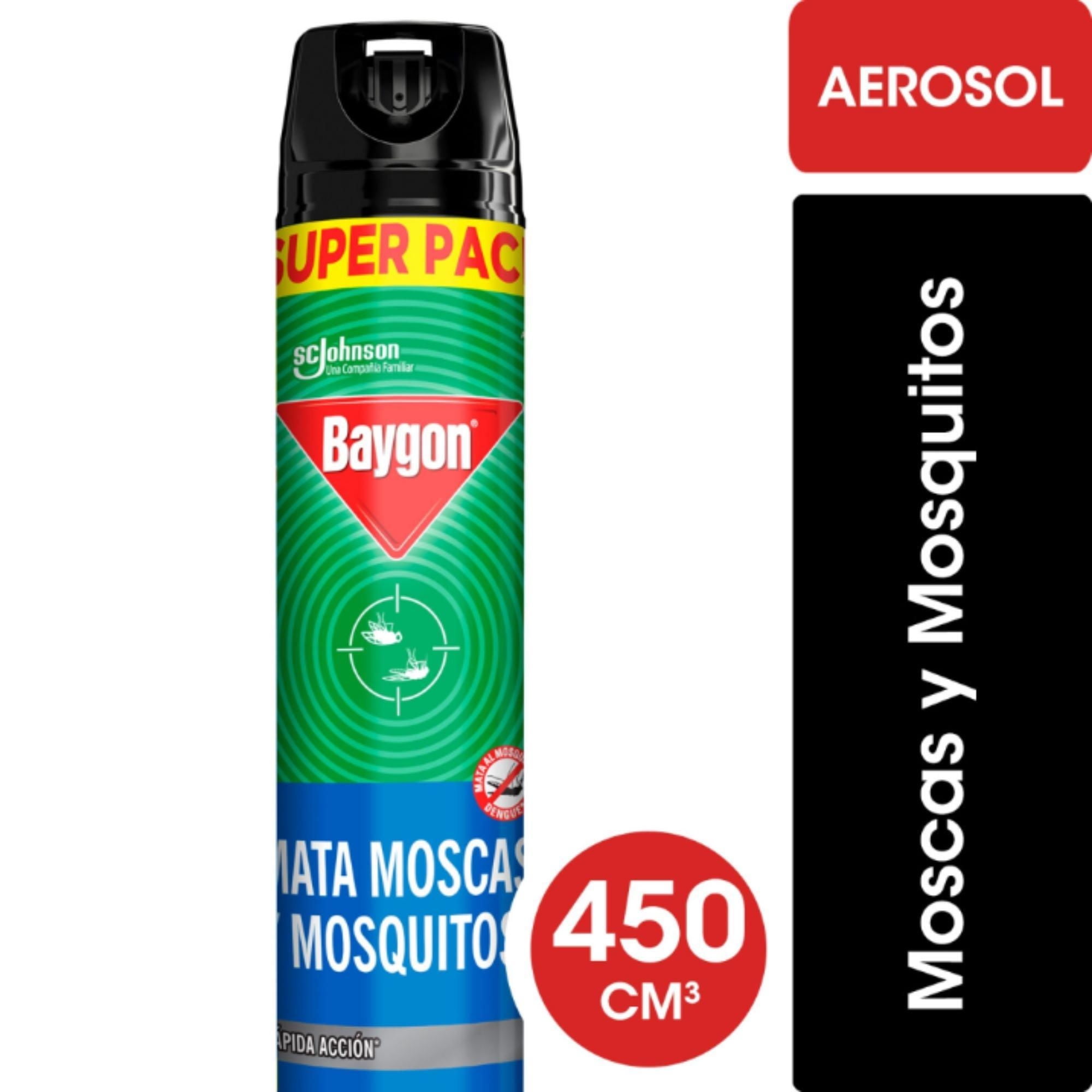 Insecticida Aerosol Mata Moscas Y Mosquitos Aerosol 450 cc Baygon
