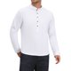 thumbnail image 4 of INSPIRE CHIC Camiseta Henley de Algodón para Hombre de Manga Larga con Botones Pullover Básico Tallas S Blanco, 4 of 6