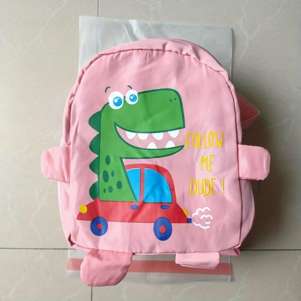 1pc Pre-school Knapsack Strap Traction Cute Cartoon Children's Schoolbag Animal Schoolbag, Suitable For 2-5 Years Old Boys And Girls Schoolbag