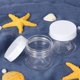 thumbnail image 3 of Frascos de plástico SATINIOR 60 ml transparentes con tapa blanca, paquete de 6, 3 of 6
