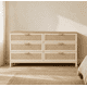 thumbnail image 1 of Cómoda "Huilo" 6 Cajones - Beige - 150x40x90 cm, 1 of 3