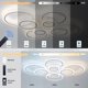 thumbnail image 2 of Lámpara de techo Shine LUEST de 8 aros regulable con control remoto 110 V, 2 of 9